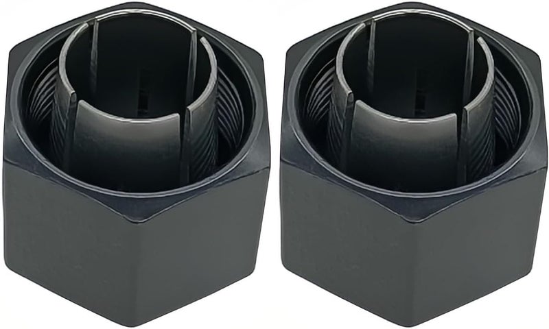 VIGORVIL 1/2" Router Collet 12.7mm replace For Dewalt 326286-04 DW6212 DW616 DW618, Craftsman router Hitachi 323-293, Boschh 2610906283 (2 Pck) - Image 1